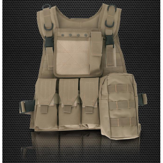 Amphibious Forces Camouflage Combat Vest Multi Pockets Fishing Tactical CS Outdoor