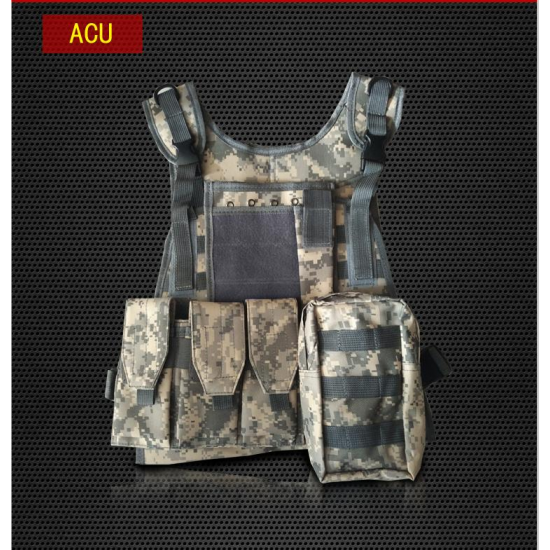 Amphibious Forces Camouflage Combat Vest Multi Pockets Fishing Tactical CS Outdoor