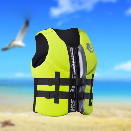 Life Jacket Water Ski Premium Neoprene Vest Wakeboard Kayaking Drifting Swimming