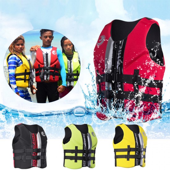 Life Jacket Water Ski Premium Neoprene Vest Wakeboard Kayaking Drifting Swimming