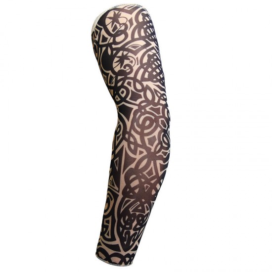 Men Women Nylon Tattoo Arm Sleeves Elastic Cool UV Sun Protection Cycling Fishing Climbing