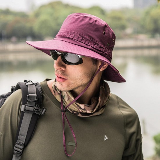 S661 Men Hat  Fast Drying  Fishing Hat Visor Sun Protection Cap  Climbing