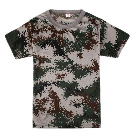 Tactical Military Shirts Outdoor Camouflage Short Sleeve T-Shirt