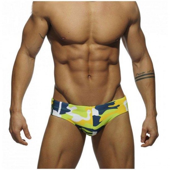 Addicted 9 Colors Sex Gay Mens Swimwear Men Elastic Swimsuit Man Quick Dry Swimming Trunks