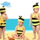 Children's Swimsuit Lovely Honey Bee Hot Spring Holiday Swimming suit Baby Swimwear