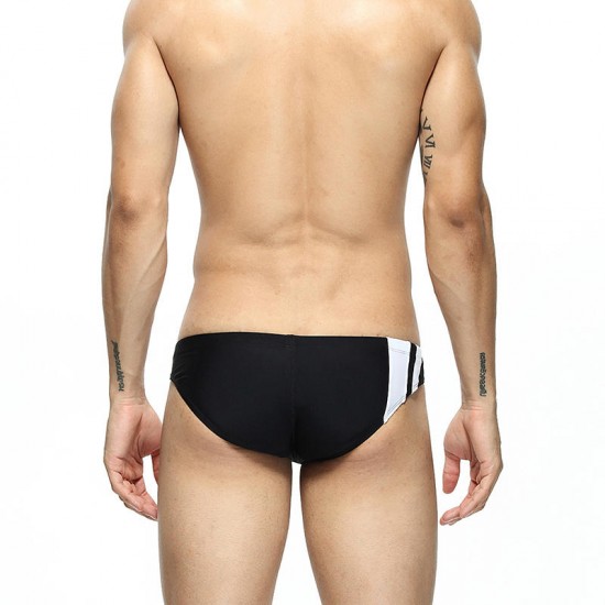 SEOBEAN S5191 Men Swimming Trunks Low Waist Sexy Bikini Swimming Pants Skin Comfortable