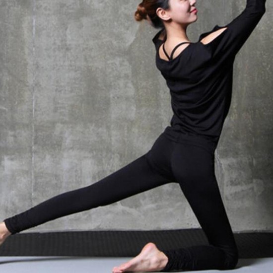 3 Pcs Women Yoga Suits Nylon Breathable Fitness Dancing Training Suits