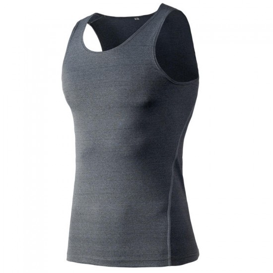 Men Tight Vest Basketball Gym Fitness Running Perspiration Quick Drying Clothing