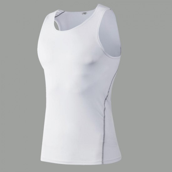 Men Tight Vest Basketball Gym Fitness Running Perspiration Quick Drying Clothing Men Tight Vest Basketball Gym Fitness Running Perspiration Quick Drying Clothing