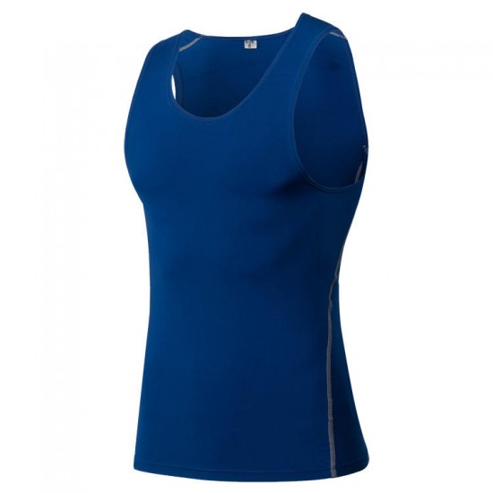 Men Tight Vest Basketball Gym Fitness Running Perspiration Quick Drying Clothing Men Tight Vest Basketball Gym Fitness Running Perspiration Quick Drying Clothing