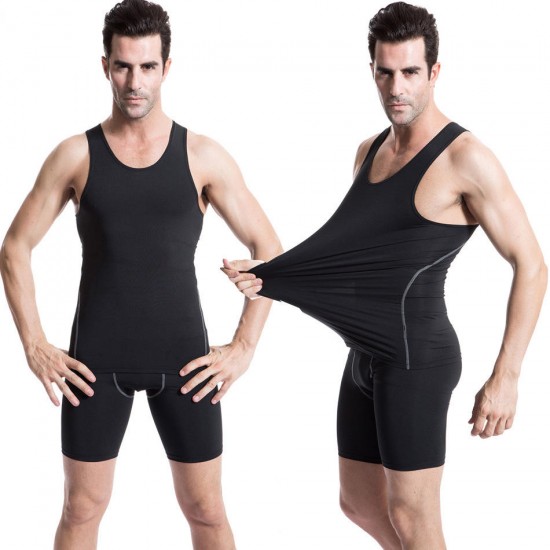 Men Tight Vest Basketball Gym Fitness Running Perspiration Quick Drying Clothing Men Tight Vest Basketball Gym Fitness Running Perspiration Quick Drying Clothing