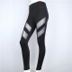 Women Four Seasons Sport Yoga Sexy Pants Leggings Openwork Perspective Stitching Fitness Gym