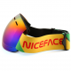 NICE FACE NF 0100 Spherical Snowboard Goggles Mask Skiing Motorcycle Protection Ski Anti UV