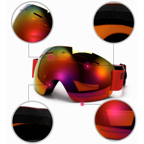 NICE FACE NF 0100 Spherical Snowboard Goggles Mask Skiing Motorcycle Protection Ski Anti UV NICE FACE NF 0100 Spherical Snowboard Goggles Mask Skiing Motorcycle Protection Ski Anti UV