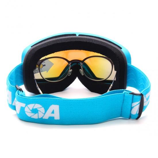 Ski Goggles Dual Lens Scratch Resistant Lens TPU Frame Anti Fog UV Protection Protective Goggles