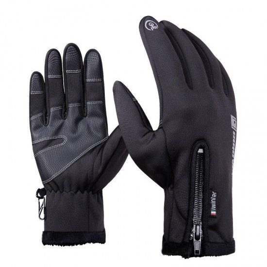 DB03 Unisex Touch Screen Windproof Waterproof Sports Winter Full Finger Ski Gloves With Zipper DB03 Unisex Touch Screen Windproof Waterproof Sports Winter Full Finger Ski Gloves With Zipper
