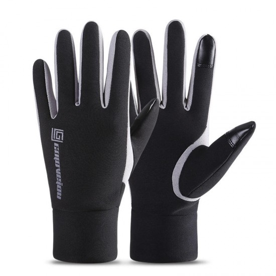 DB14 Men Women Outdoor Sports Warm Windproof Waterproof Touch Screen Full Finger Ski Gloves