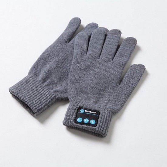 KALOAD Winter Warm Smart Touch Screen Bluetooth Wireless Hands Free Calls MP3 Play Gloves