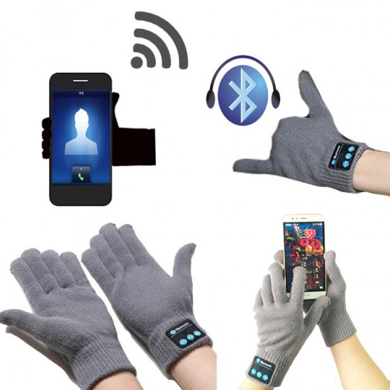 KALOAD Winter Warm Smart Touch Screen Bluetooth Wireless Hands Free Calls MP3 Play Gloves