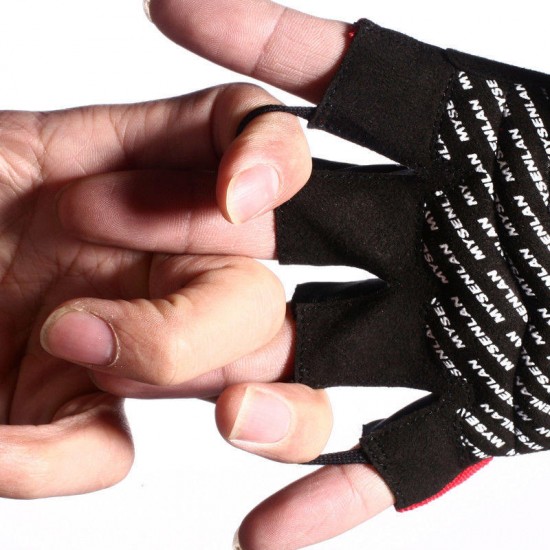 Outdoor Adult Kids Cycling Bike GEL Shockproof Sport Half Finger Ski Gloves