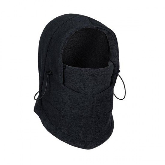Fleece Two-sided Skiing Riding Caps CS Hats Face Mask Black Gray Fleece Two-sided Skiing Riding Caps CS Hats Face Mask Black Gray