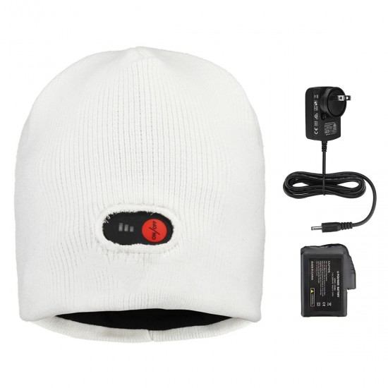 Unisex Battery Electric Heated Warm Hat Winter Knitted Hat Skiing Cycling Thermal Cap Unisex Battery Electric Heated Warm Hat Winter Knitted Hat Skiing Cycling Thermal Cap