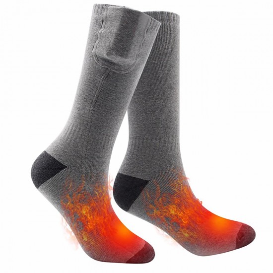 Cotton Electric Rechargeable Battery Heated Socks Winter Cycling Ski Warmer Feet Socks Cotton Electric Rechargeable Battery Heated Socks Winter Cycling Ski Warmer Feet Socks