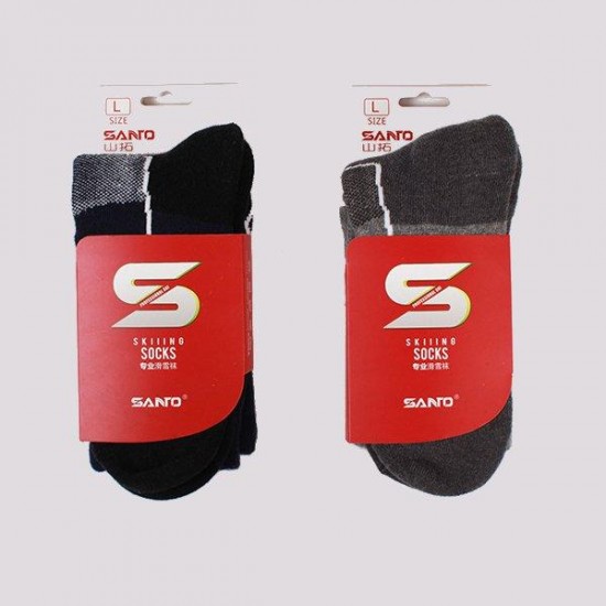 Men Skiing Socks Winter Warm Socks Outdoor Hiking Cycling Long Socks