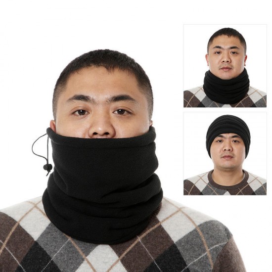 AOTU AT8723 Fleece Head Scarf Double Warm Collar Movement AgainstThe Hood Winter Multifunctional