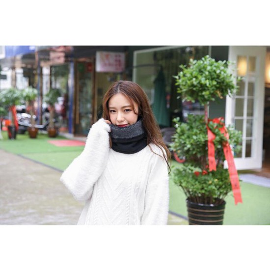 AOTU AT8723 Fleece Head Scarf Double Warm Collar Movement AgainstThe Hood Winter Multifunctional