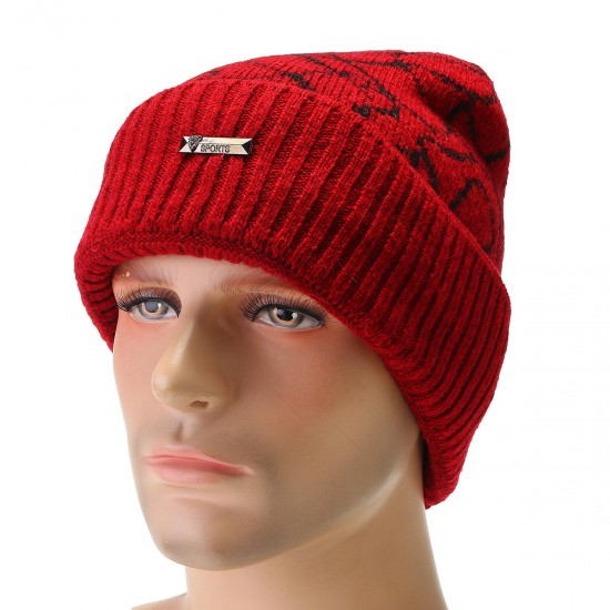 Fashion Men Camping Hat Winter Beanie Baggy Warm Wool Fleece Ski Cap