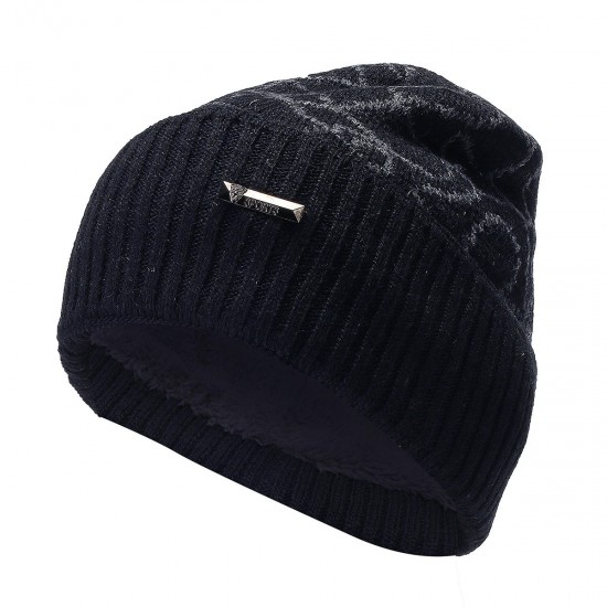 Fashion Men Camping Hat Winter Beanie Baggy Warm Wool Fleece Ski Cap