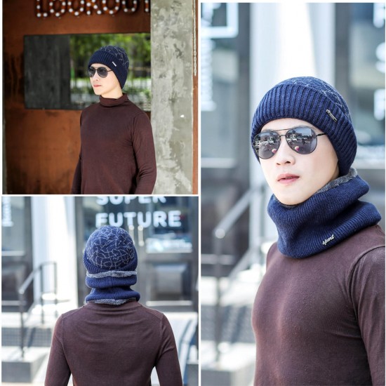 Fashion Men Camping Hat Winter Beanie Baggy Warm Wool Fleece Ski Cap