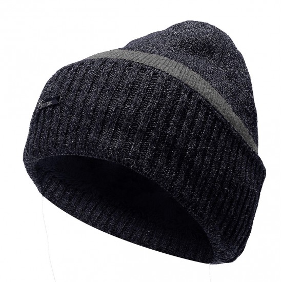 Men Camping Hat Winter Beanie Baggy Warm Wool Fleece Ski Cap