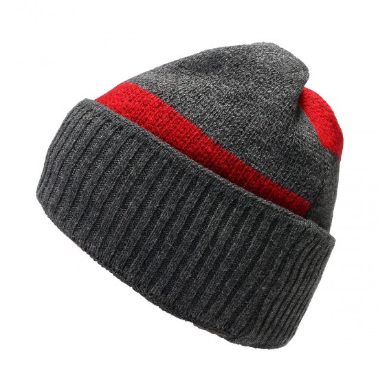 Men Camping Hat Winter Beanie Baggy Warm Wool Fleece Ski Cap