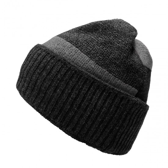 Men Camping Hat Winter Beanie Baggy Warm Wool Fleece Ski Cap