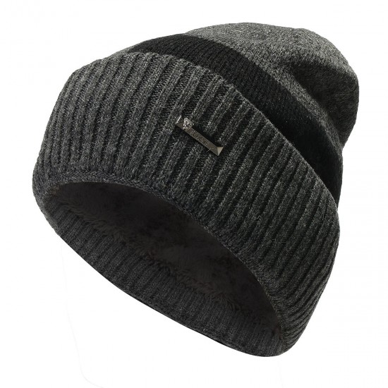 Men Camping Hat Winter Beanie Baggy Warm Wool Fleece Ski Cap