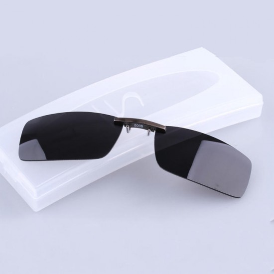 BIKIGHT Polarized Clip On Sun Glassess Men Driving Night Vision Lens Sun Glassess Male Anti-UVA UVB