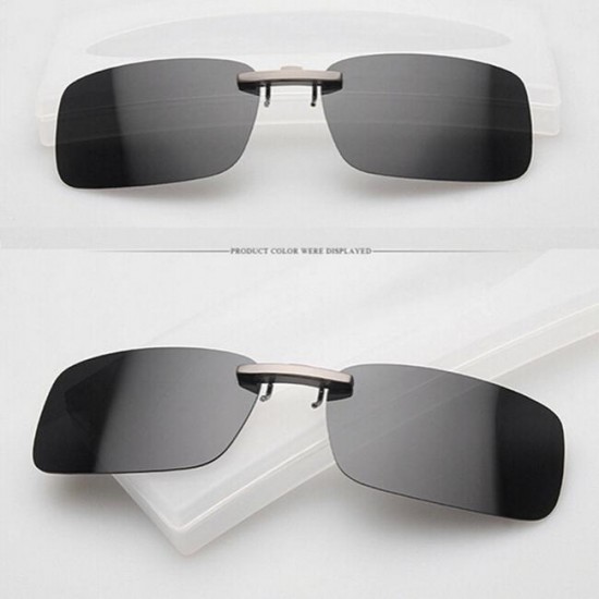 Polarized Clip On Sun Glassess Sun Glassess Driving Night Vision Lens For Metal Frame Glasses