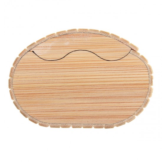 AZB Bamboo Oval Glasses Box Hard Sunglasses Case Eyewear Fashion Protector Box