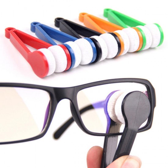 Sun Glassess Glasses Eyeglasseess Microfiber Brush Cleaner Tool