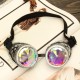 Kaleidoscope Glasses Vintage Style Windproof Outdoor Sunglasses Gold/ Siver/ Copper
