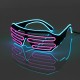 Sound Control Flash EL Wire Glasses Neon LED Light Up Shutter Glow Frame Glasses