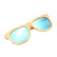 AZB Handmade Unisex Polarized Sunglasses Bamboo Wood Frame Fishing Temple Square Glasses