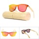 AZB Handmade Unisex Sunglasses Bamboo Wood Driving Fishing Temple Square Glasses
