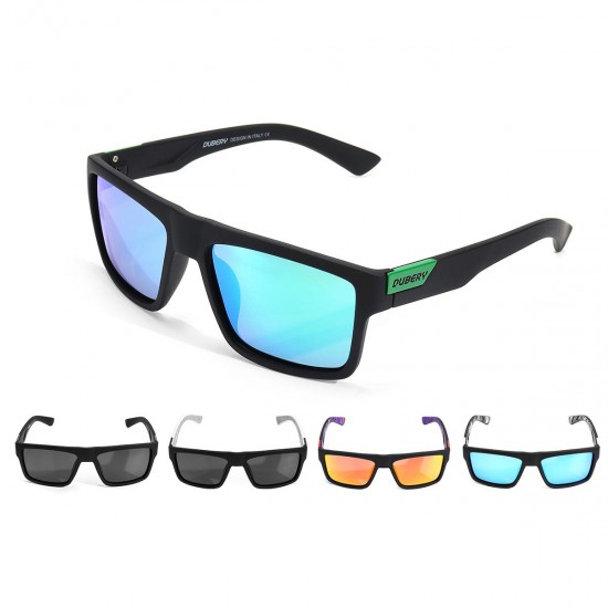 DUBERY D918 Polarized Sunglasses Square UV400 Men Women Outdoor Sports Cycling Driving Sunglasses