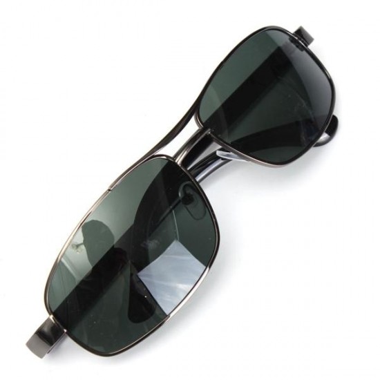 Outdoor Sunglasses Dark Green Metal Frame Polarized Sunglasses
