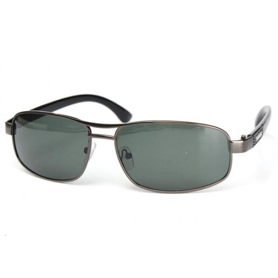 Outdoor Sunglasses Dark Green Metal Frame Polarized Sunglasses