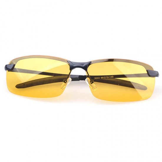 Sport Cycling Driving Glasses Anti-Glare Sunglasses Night Vision Polarized Glasses Black Grey