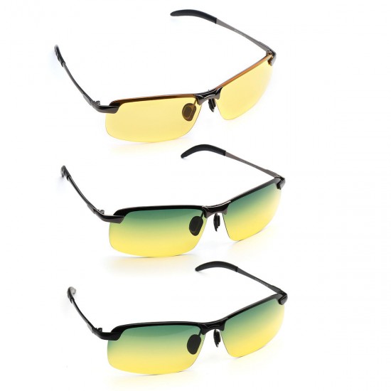 Women Men UV400 Polarized Sunglasses Clip On Driving Day Night Vision Glasses